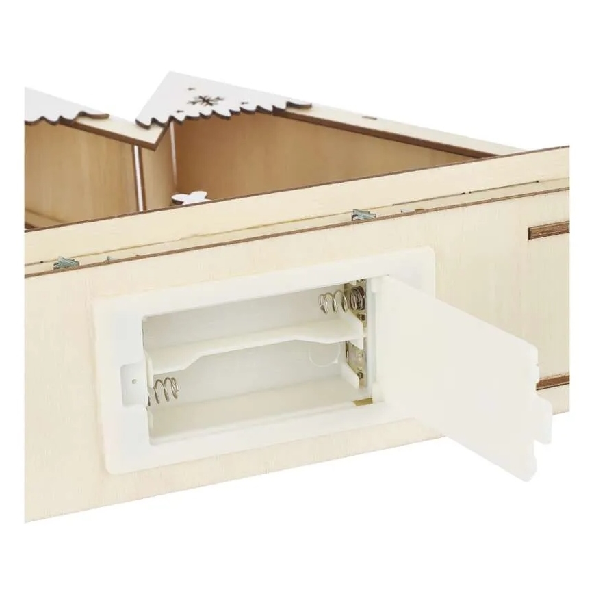 LED Decorazione natalizia LED/0,6W/2xAA paesaggio natalizio