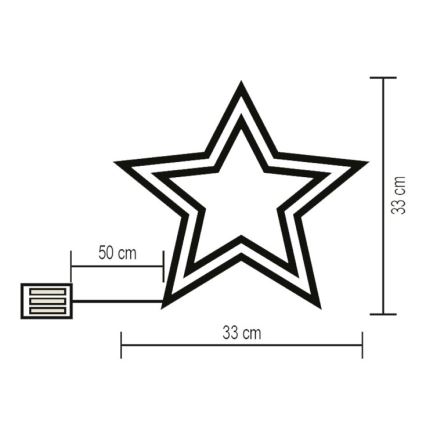LED Decorazione per finestre LED/3xAA multicolore