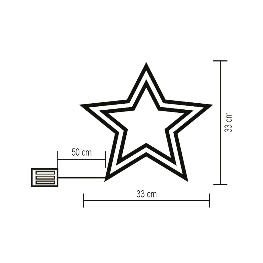 LED Decorazione per finestre LED/3xAA multicolore