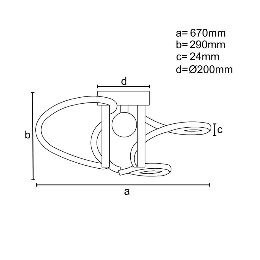 LED Dimmbarer Deckenleuchter LED/70W/230V 3000-6500K + Fernbedienung