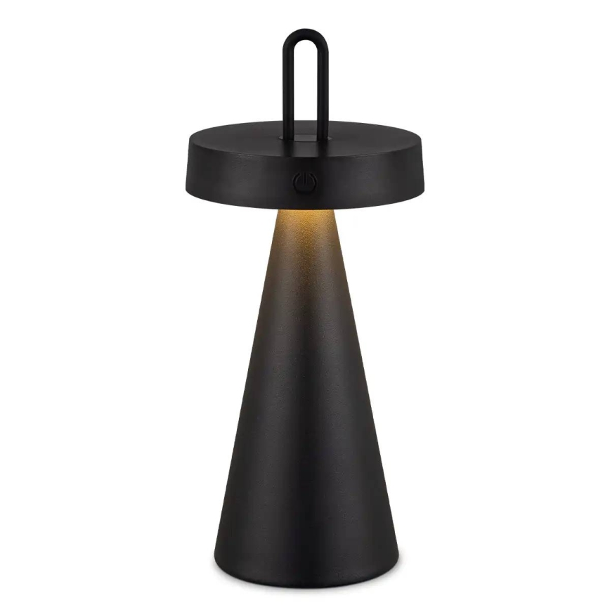 Dimmbare, wiederaufladbare Touch-Tischlampe für den Außenbereich HALO LED/1,5W/3,7V 3000 mAh IP44 schwarz