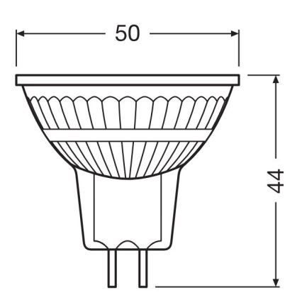LED dimmbare Lampe GU5,3/3,4W/230V 2700K CRI 90 - Osram