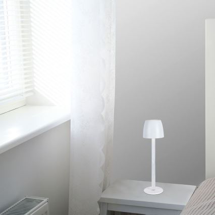 LED dimmbare, wiederaufladbare Touch-Tischlampe LED/3W/5V 3000K 1800 mAh schwarz