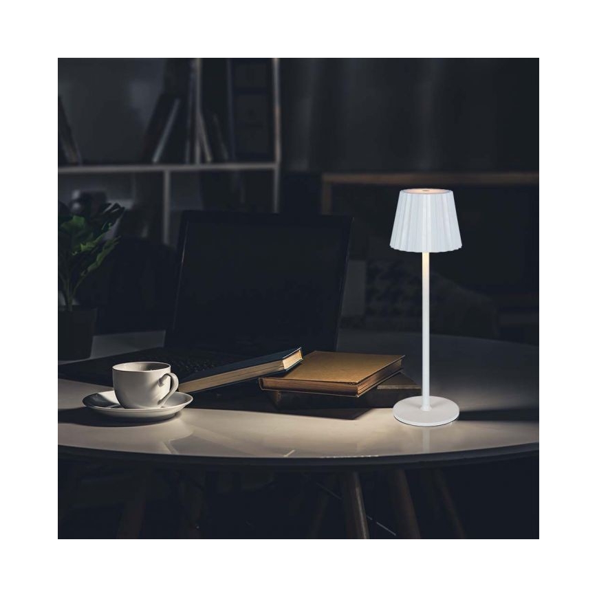 LED dimmbare wiederaufladbare Touch-Tischlampe LED/4W/5V 3000-6000K 1800 mAh weiß