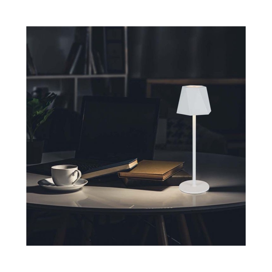 LED dimmbare wiederaufladbare Touch-Tischlampe LED/4W/5V 3000-6000K 1800 mAh weiß