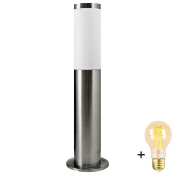 LED-dimmbare Außenleuchte LIVIA 1xE27/6W/230V 2700-6500K Wi-Fi 45 cm IP44 silber