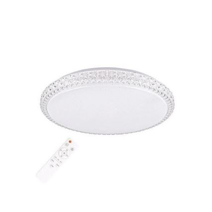 LED dimmbare Deckenbeleuchtung CRUZ mit Fernbedienung 1xLED/40W/230V 2000lm