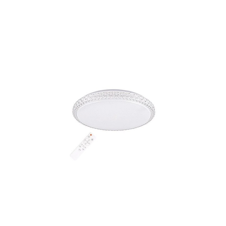 LED dimmbare Deckenbeleuchtung CRUZ mit Fernbedienung 1xLED/40W/230V 2000lm