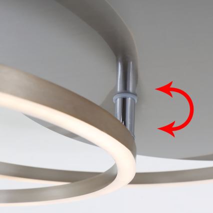 LED-dimmbare Deckenleuchte LED/28W/230V 3000K mattchrom