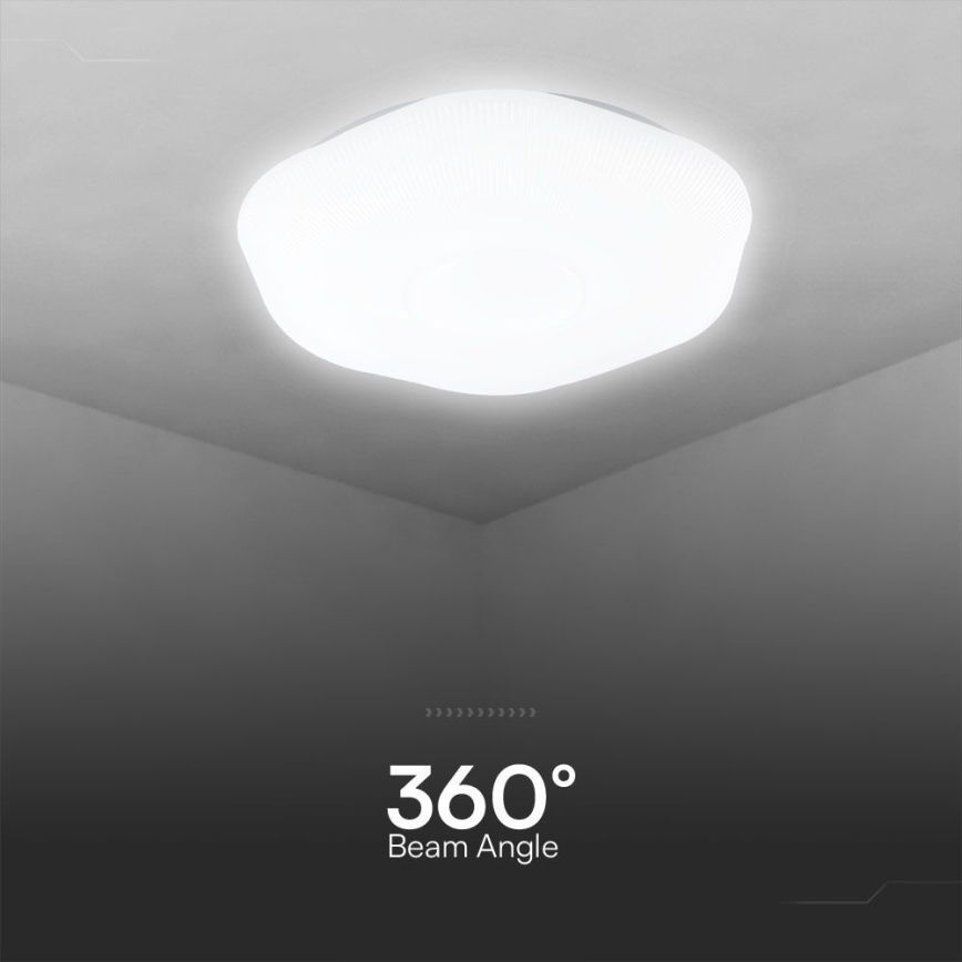 LED dimmbare Deckenleuchte LED/40W/230V 3000-6500K 40 cm weiß + Fernbedienung