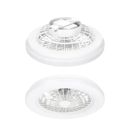 LED dimmbare Deckenleuchte mit Ventilator VENTELUX LED/24W/230V 3000/4000/6500K Ø 45 cm weiß + Fernbedienung