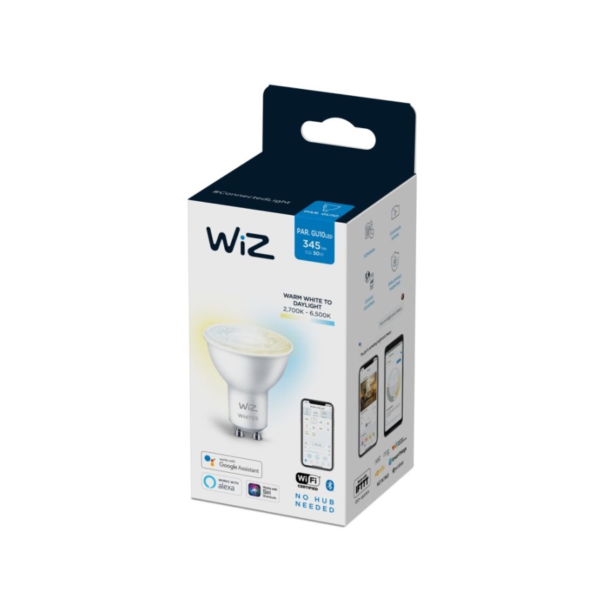 LED dimmbare Glühbirne PAR16 GU10/4,7W/230V 2700-6500K CRI 90 Wi-Fi - WiZ