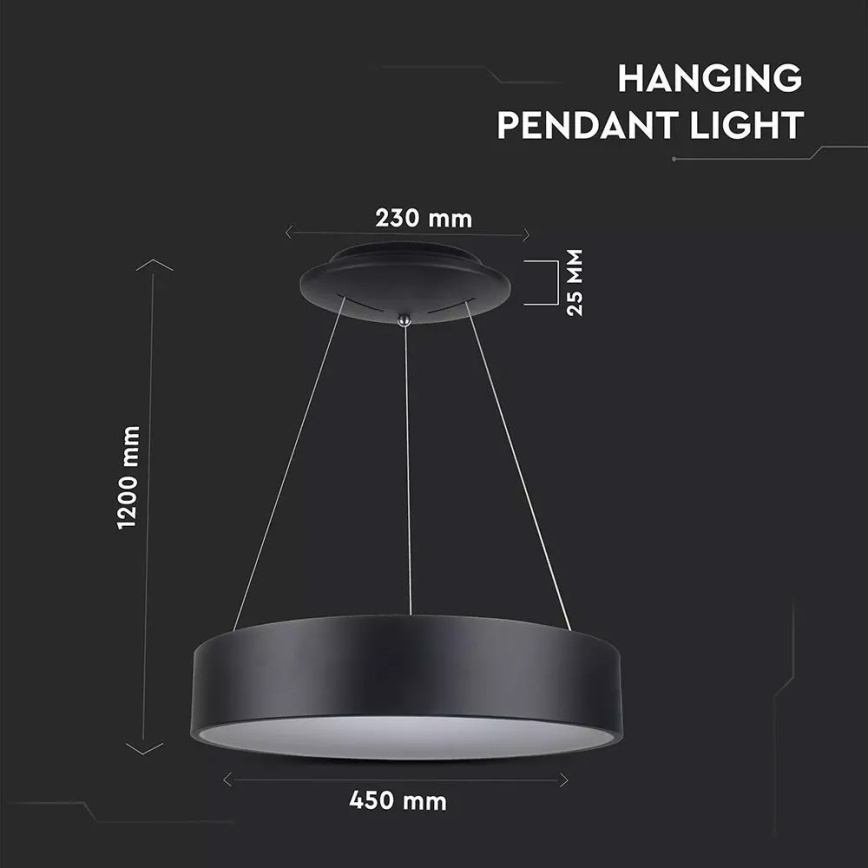 LED-dimmbare Hängeleuchte an Kabel LED/20W/230V