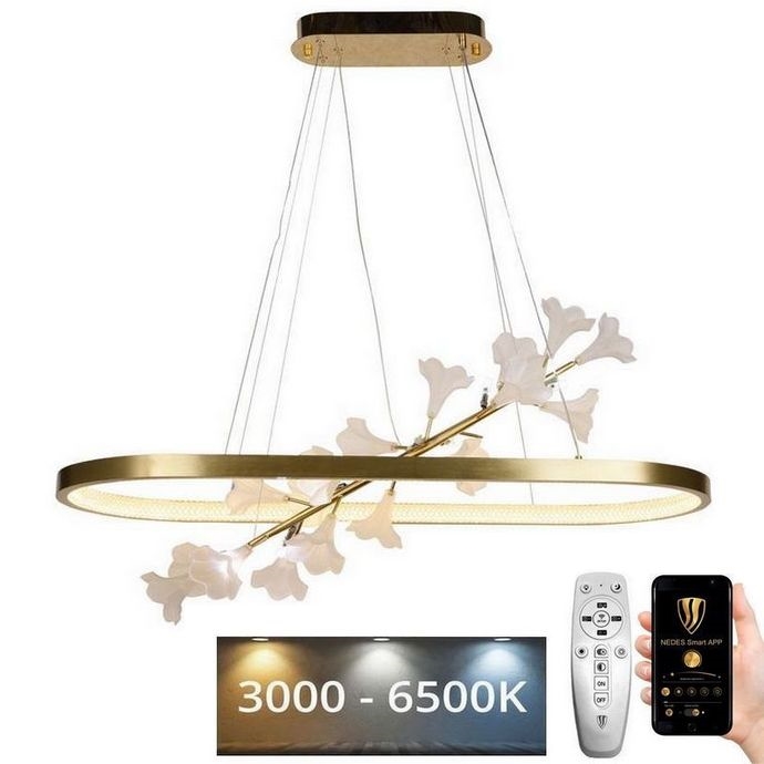 LED dimmbare Hängeleuchte an Kabel LED/65W/230V 3000-6500K + Fernbedienung