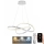 LED dimmbare Hängeleuchte an Kabel LED/70W/230V 3000-6500K Ø 60 cm weiß + Fernbedienung