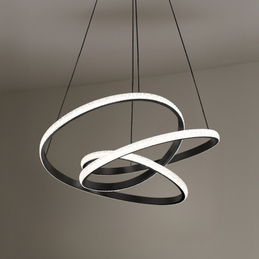 LED-dimmbare Hängeleuchte an Seil LED/90W/230V 3000–6500K Ø 47 cm + Fernbedienung