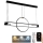 LED dimmbare Hängeleuchte an Seil LED/95W/230V 3000-6500K + Fernbedienung