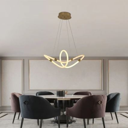 LED dimmbare Hängeleuchte an Kabel LED/25W/230V 3000-6500K + Fernbedienung
