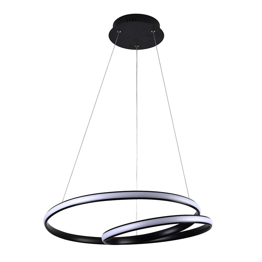 LED dimmbare Hängeleuchte an Seil LED/65W/230V 3000-6500K Ø 56 cm + Fernbedienung