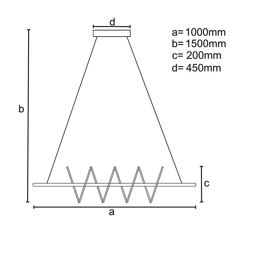 LED dimmbare Hängeleuchte an Kabel LED/70W/230V 3000-6500K + Fernbedienung