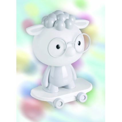 LED dimmbare Nachtlampe für Kinder LED/2,5W/230V graues Schaf