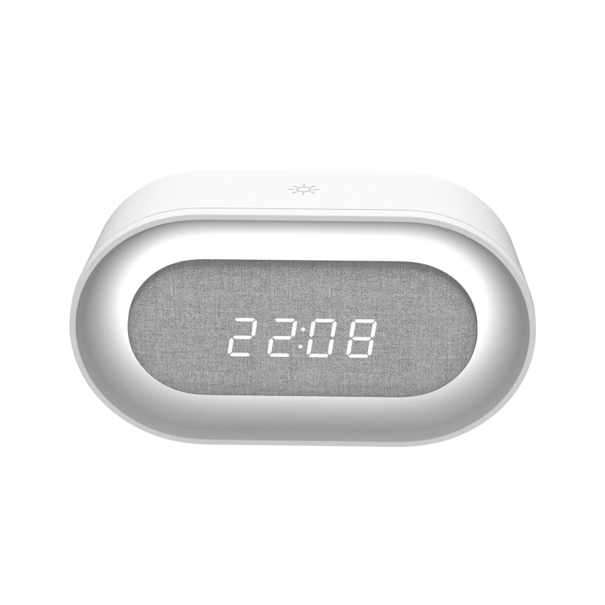 LED dimmbare Nachtlampe mit Wecker KAJA LED/1,3W/5V 3000K