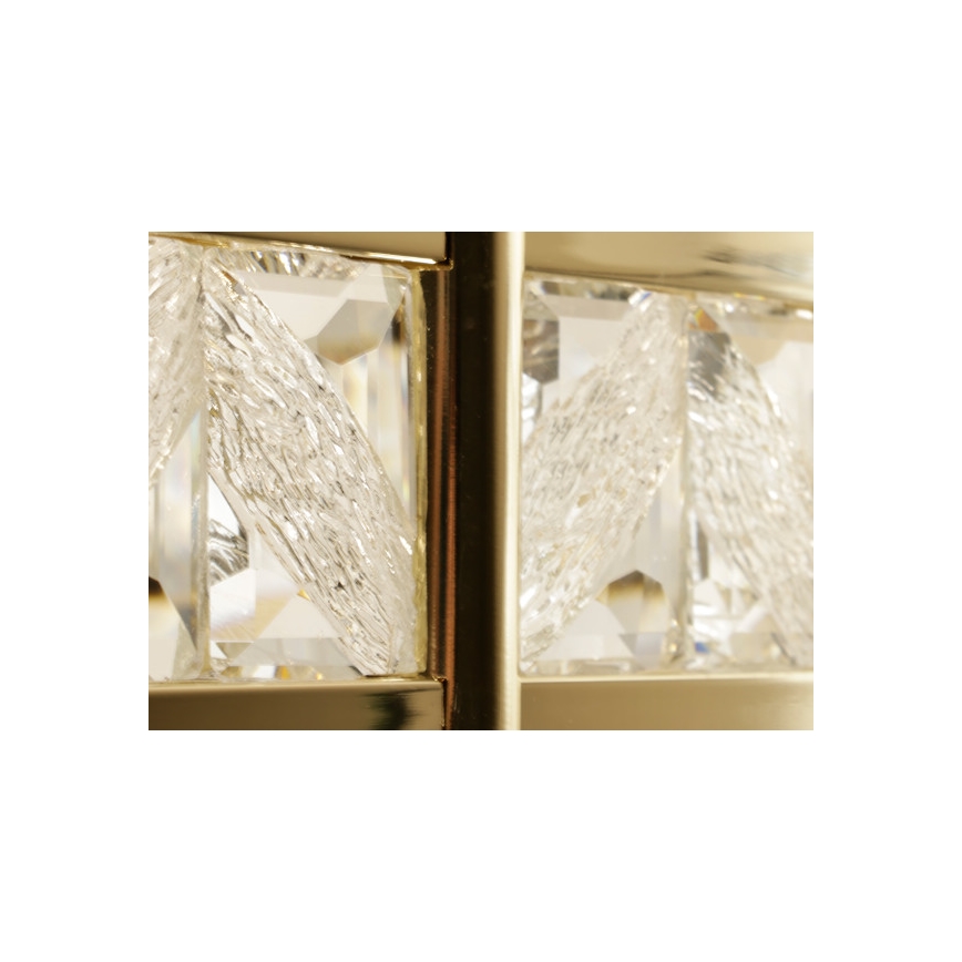 Dimmbare LED-Kristall-Pendelleuchte an Kabel ENRIQUE LED/40W//230V 3000-6000K Ø 60 cm + Fernbedienung