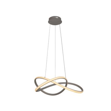 Dimmbare LED-Hängeleuchte an Stahlseil LED/85W/230V 3000-6500K Ø 60 cm + Fernbedienung