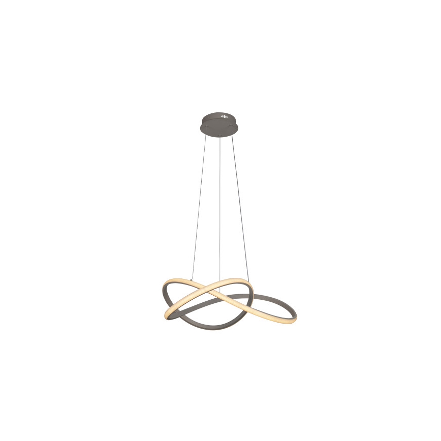 Dimmbare LED-Hängeleuchte an Stahlseil LED/85W/230V 3000-6500K Ø 60 cm + Fernbedienung