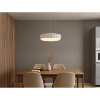 LED-dimmbare Hängeleuchte an Seil LED/75W/230V 3000-6500K Ø 49 cm + Fernbedienung