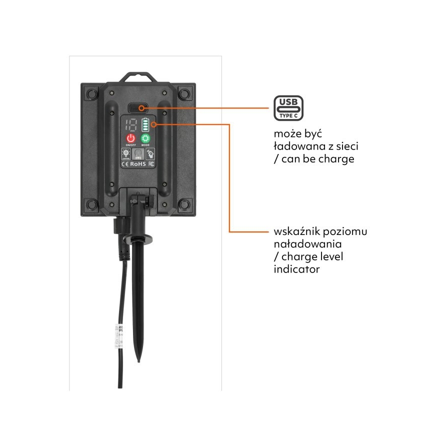 LED-dimmbare Solar-Lichterkette STARLIGHT NEO 10xE27/3,7V 2700K IP54 1200 mAh 11,5m + Fernbedienung