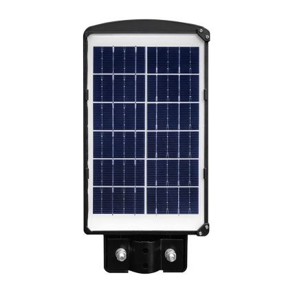 LED dimmbare Solar-Straßenleuchte mit Bewegungs- und Dämmerungssensor LED/6W/3,2V 6000K IP65 5000 mAh schwarz + Fernbedienung