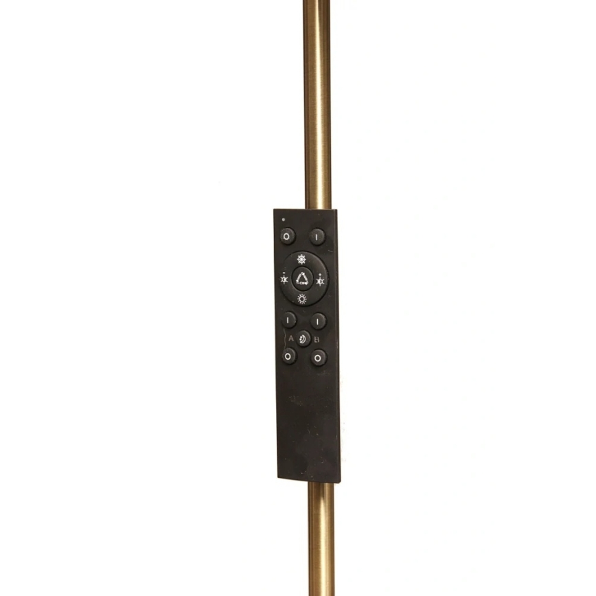 LED-dimmbare Stehleuchte NORA LED/25W/230V 2200/3000/4000K + LED/5W 3000K goldfarben + mit Fernbedienung