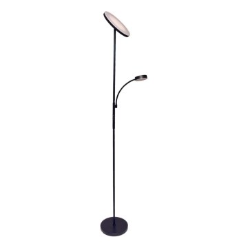 LED-dimmbare Stehleuchte NORA LED/25W/230V 2200/3000/4000K + LED/5W 3000K schwarz + Fernbedienung
