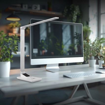 LED dimmbare Tischlampe mit USB LED/7W/230V 3000K/4000K/5500K Weiß