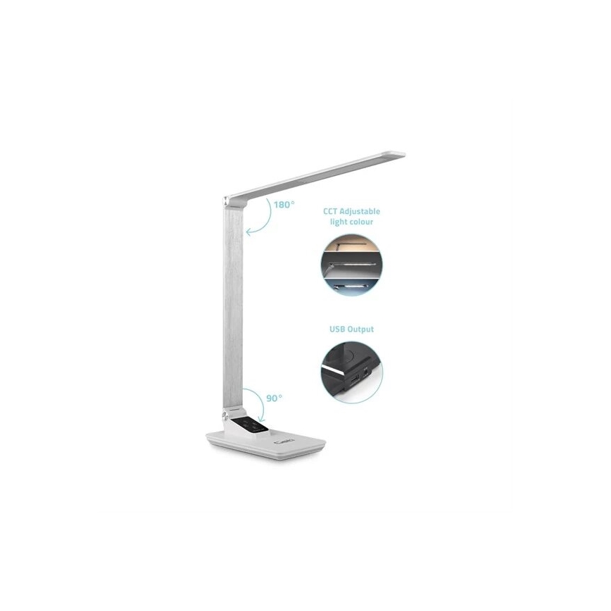 LED dimmbare Tischlampe mit USB LED/7W/230V 3000K/4000K/5500K Weiß