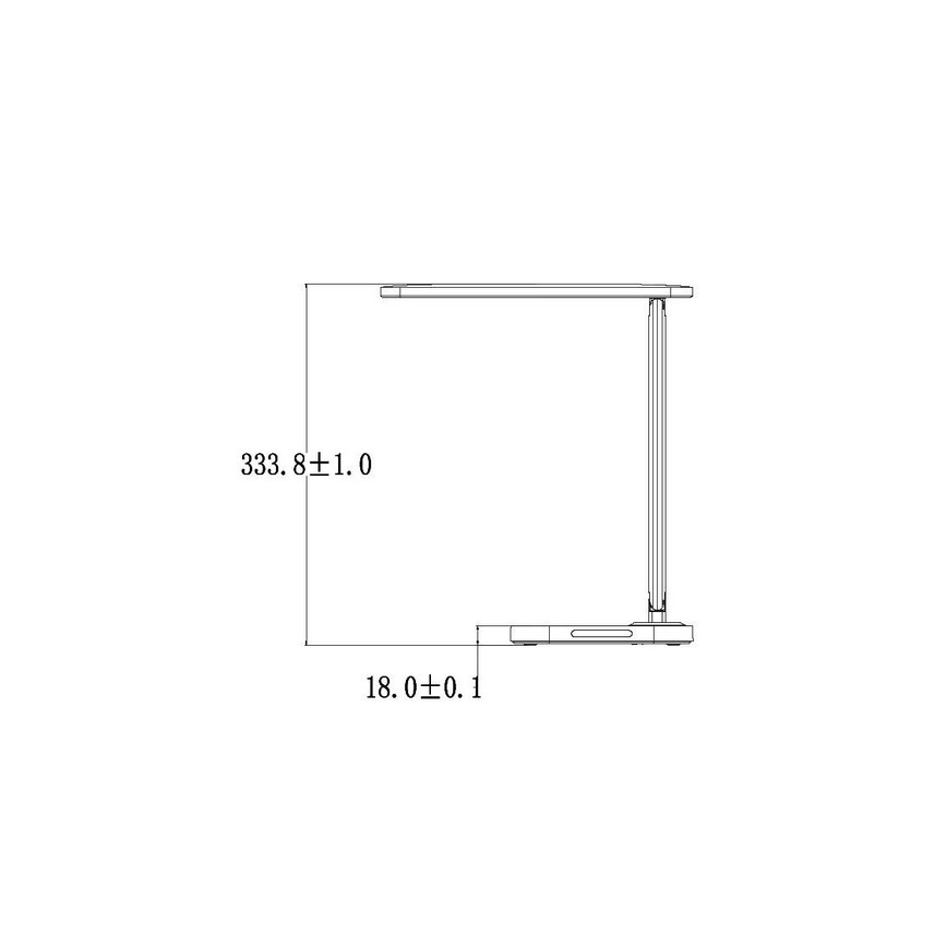 LED Dimmbare Touch-Tischleuchte mit USB-Anschluss KIARA LED/7W/230V weiß