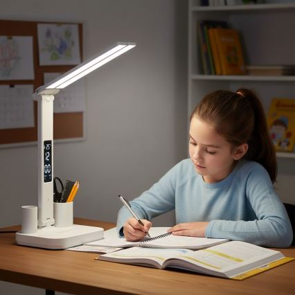 Wiederaufladbare, dimmbare LED-Tischlampe NOBLITE P LED/5W/5V 3000/4000/6000K 2200 mAh weiß