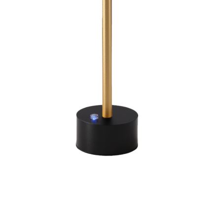 LED-dimmbare, wiederaufladbare Tischlampe SAM LED/5W/5V 3600 mAh schwarz/gold