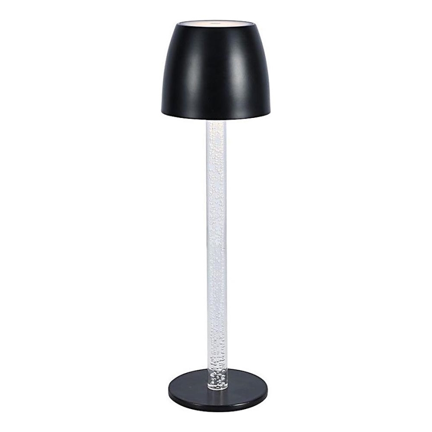 LED dimmbare, wiederaufladbare Touch-Tischlampe LED/3W/5V 3000K 1800 mAh schwarz