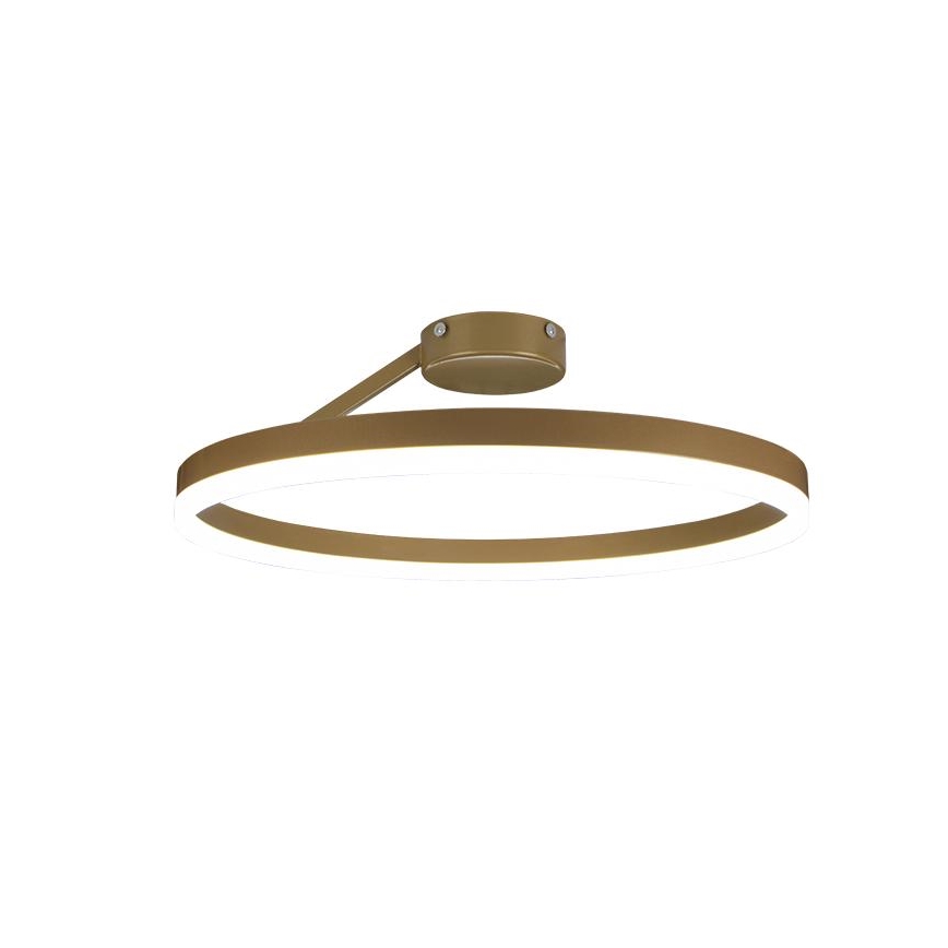 LED Dimmbarer Deckenleuchter LED/40W/230V 3000-6500K Gold + Fernbedienung