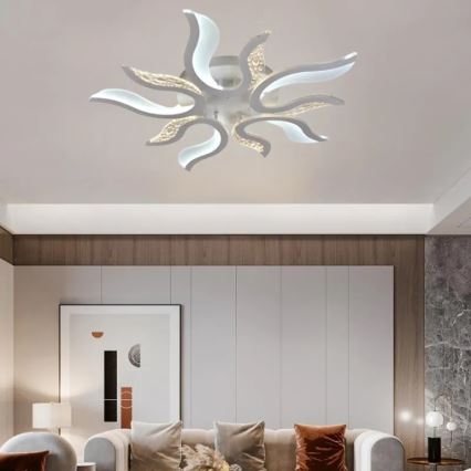 LED Dimmbarer Deckenleuchter LED/65W/230V 3000-6500K Weiß + Fernbedienung