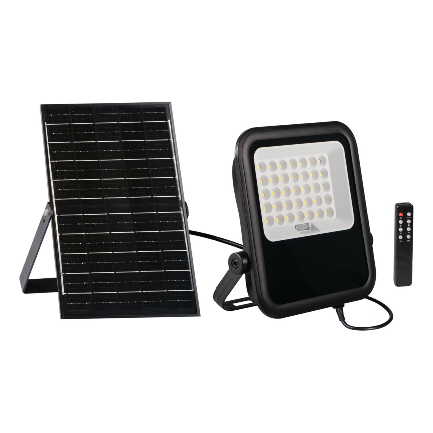 LED dimmbarer Fluter mit Solarpanel und Dämmerungssensor LED/15W/15000 mAh 3,2V IP65 + Fernbedienung