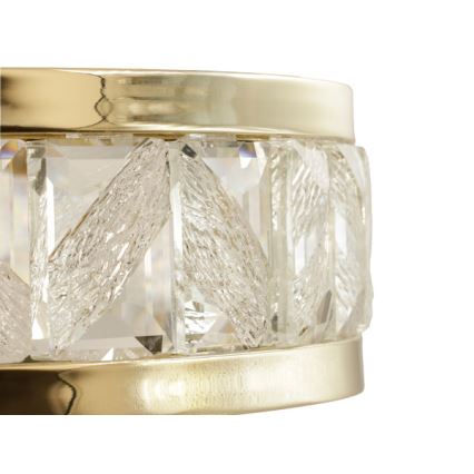 LED-dimmbarer Kristall-Pendelleuchter an Seil ENRIQUE LED/50W//230V 3000-6000K + Fernbedienung