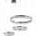 LED-dimmbarer Kristall-Pendelleuchter an Stahlseil THALIA LED/120W/230V 3000-6000K + Fernbedienung