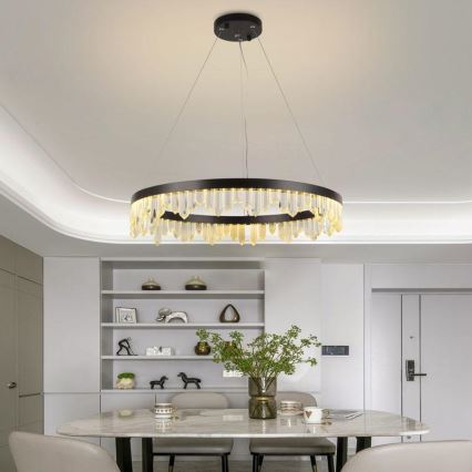 LED dimmbarer Kristall-Kronleuchter an Kabel LED/40W/230V 3000-6500K + Fernbedienung