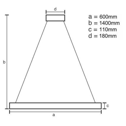 LED dimmbarer Kristall-Kronleuchter an Kabel LED/40W/230V 3000-6500K + Fernbedienung