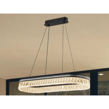 LED dimmbar Kristall-Kronleuchter mit Kabelaufhängung THALIA LED/50W/230V 3000-6000K + Fernbedienung