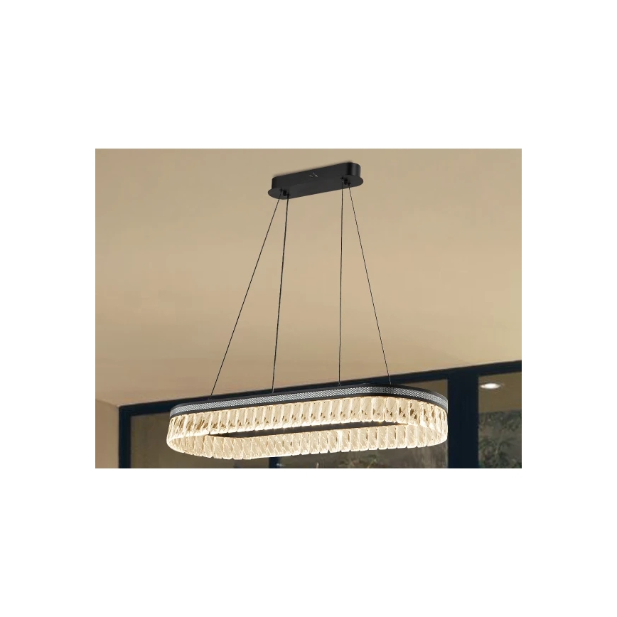 LED dimmbar Kristall-Kronleuchter mit Kabelaufhängung THALIA LED/50W/230V 3000-6000K + Fernbedienung