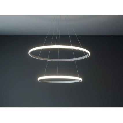 LED-dimmbare Pendelleuchte an Kabel LED/55W/230V 3000-6500K Ø 60 cm + Fernbedienung